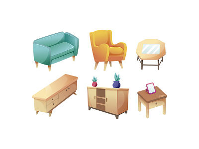 Furniture Illustration Set 02