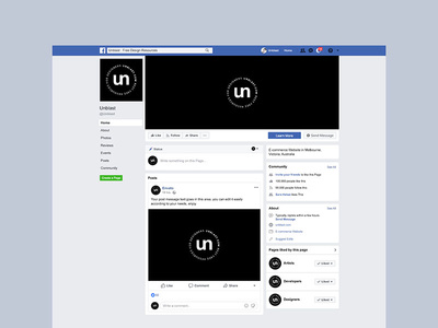 Facebook Page Mockup 2018