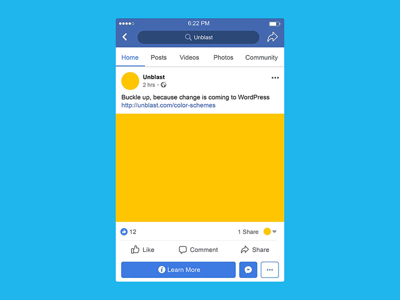 Download Facebook Mobile Post Mockup by Unblast on Dribbble