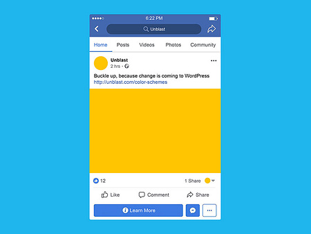 Facebook Mobile Post Mockup by Unblast on Dribbble