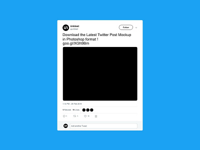 Twitter Post Mockup 2019