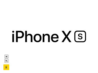iPhone XS Vector Logo
