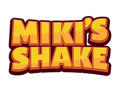 Miki's Shake Logo branding design logo logotype typography vector