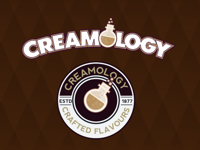 Creamology branding design icon identity lettering logo logotype type typography vector