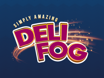 Deli Fog branding design identity lettering logo logotype type typography vector