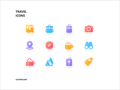 Travel Icons app icon ps ui vector web