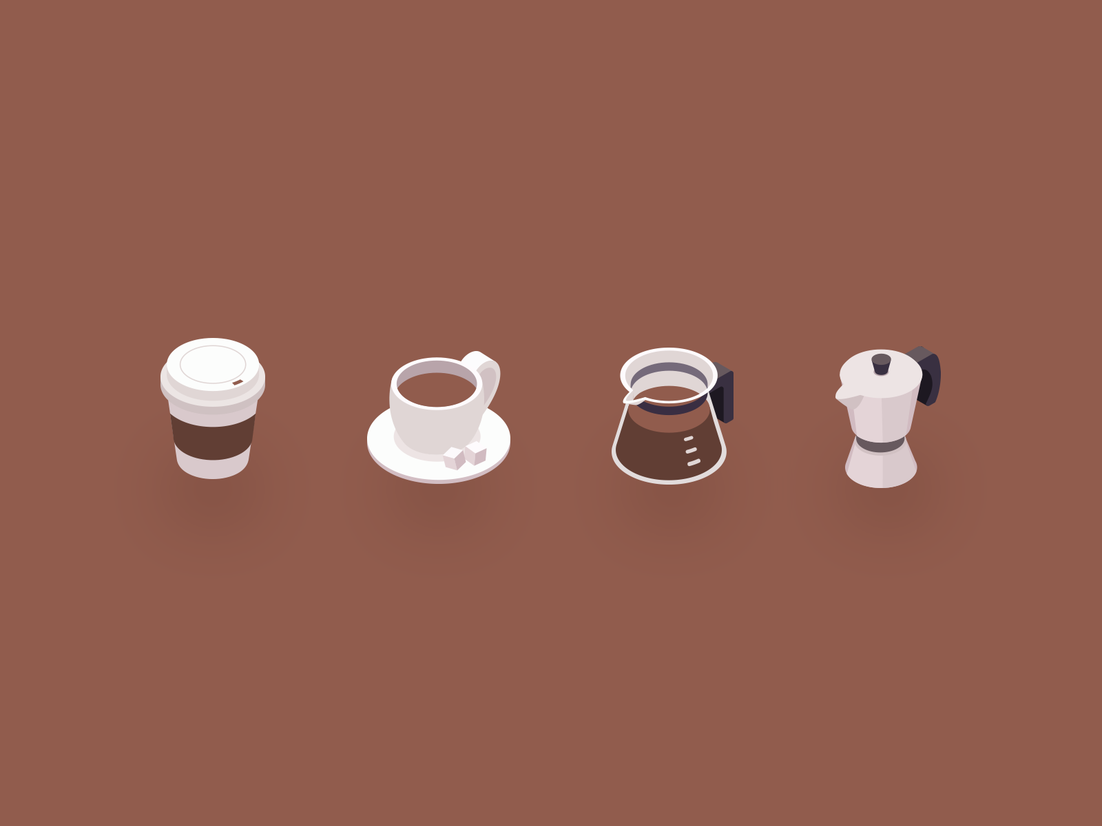 Coffee isometric icons by CDwalker on Dribbble Coffee isometric icons by CDwalker on Dribbble