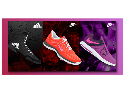 Nike Adidas Shoes Slider adidas adidas shoes design designconcept nike nike concept nike shoe shoe slider slider slider concept ui ux design