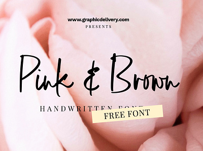 Pink and Brown Free Font branding cursive font download font fonts free free font handmadefont handwriting handwritten logo font script font signature type type design