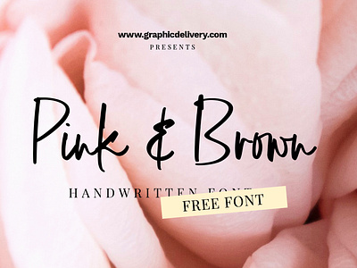 Pink and Brown Free Font branding cursive font download font fonts free free font handmadefont handwriting handwritten logo font script font signature type type design