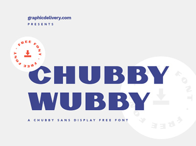 Chubby Wubby Free Font badge coffee colors cool font iluustration packaging retro rooster vintage