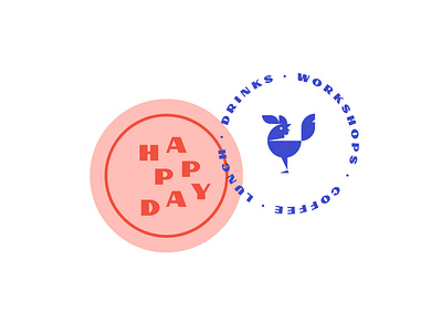 Happy Day Logo / Badge badge download font free icon illustration logo retro typography vector