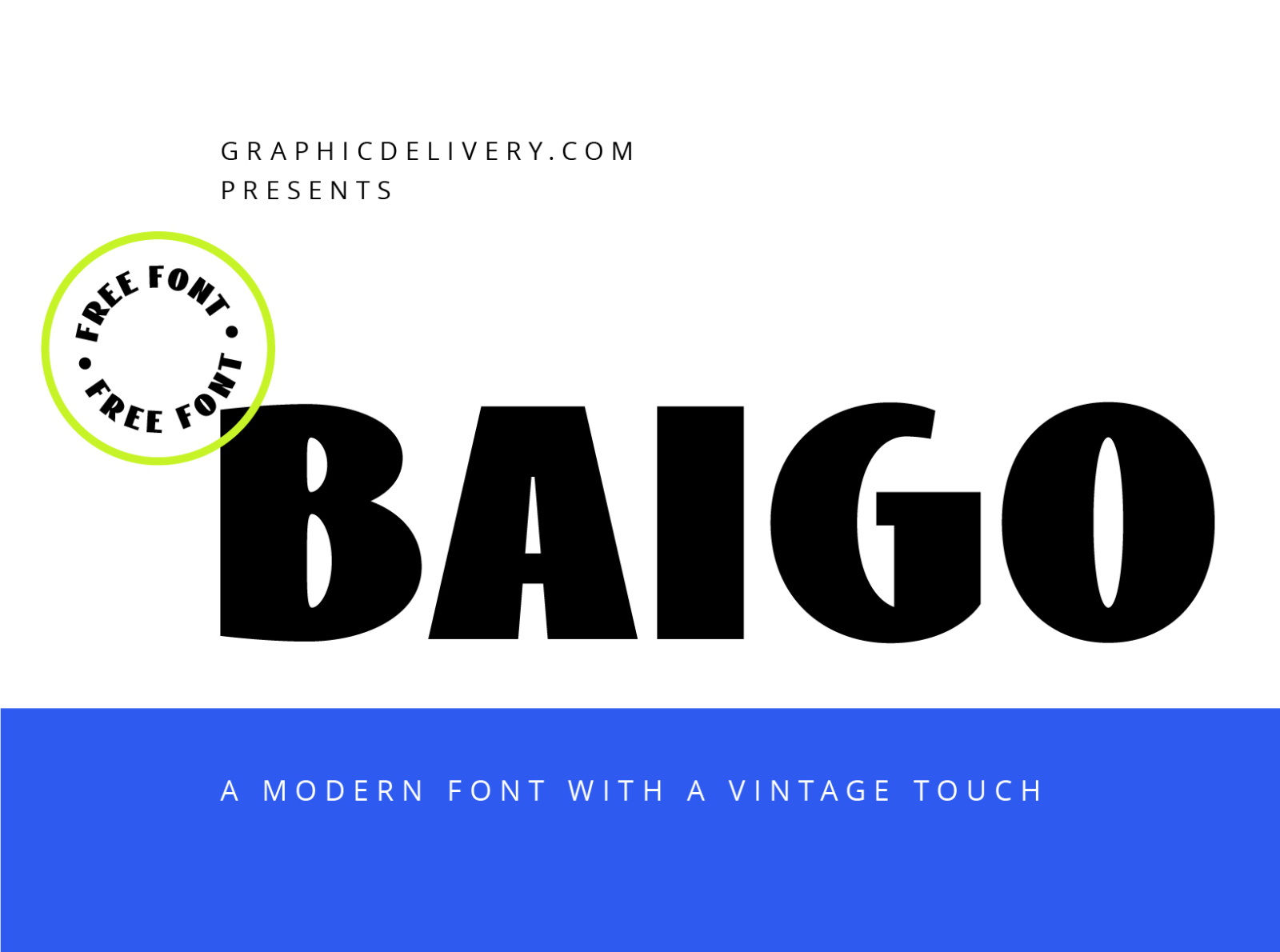 Baigo Free Font by Vlad Cristea on Dribbble
