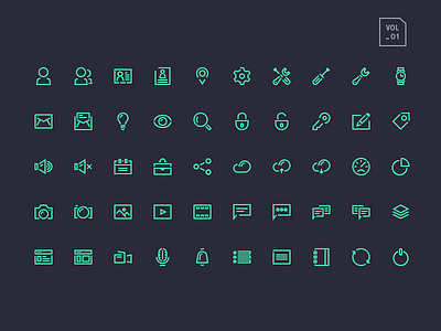 Stroke Gap Icons Vol1