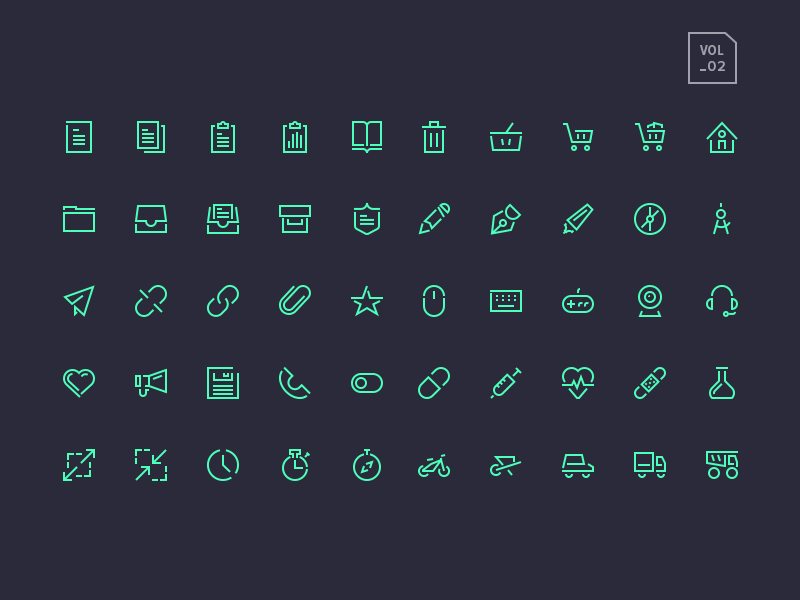 Stroke Gap Icons Vol 2 by Vlad Cristea on Dribbble