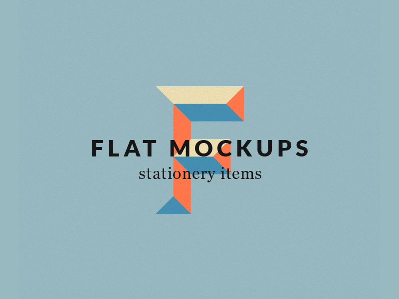 Flat Mockups Stationery Items color flat free freebie illustrator ipad iphone mock ups pencil psd stationary