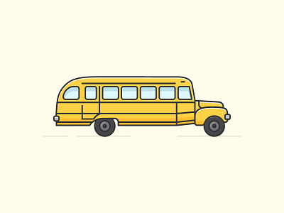 Bus Icon bus design icon line logo minimalistic new project ui yellow