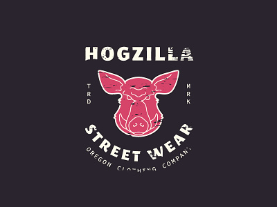 Wild Pig Badge badge hogzilla icon illustration logo monoline pig retro texture wild