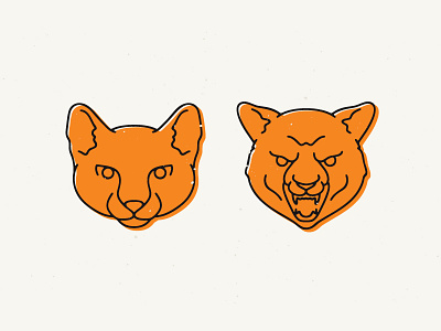 Cats angry cat graphicdelivery icon illustratin logo pictogram retro symbol vector vlad cristea wild
