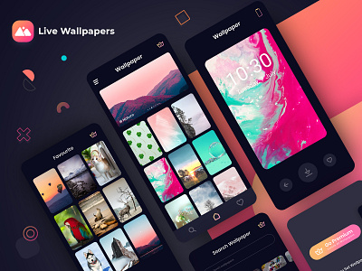 Live Wallpapers App - Animated Wallpapers for iOS 14 14 app clock widget design icon ios 14 iphone 12 iphone 12 pro max ui wallpaper app wallpapers