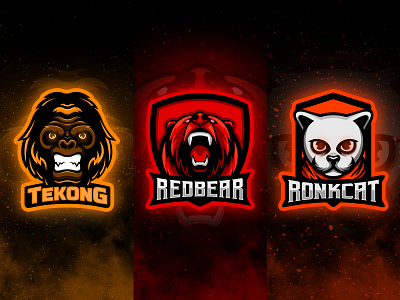 Embuh Bae Wis animal bear branding cat character design drawing esportlogo esports gaminglogo gorila graphic design icon illustration illustrator logo logotype mascot vector art youtube banner