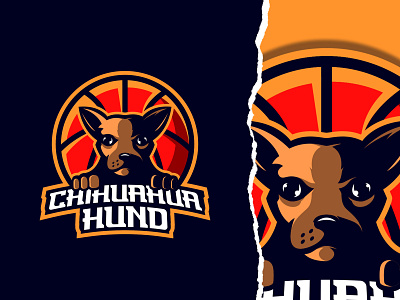 Chihuahua Hund animal branding character design drawing esport freelance game graphic design illustration illustrator logo logodesign mascot sport vector vector art