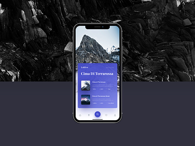 Hiking Mobile App UI concept