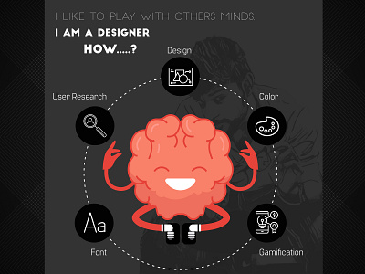 I Like To Play Others Minds design illustration vector