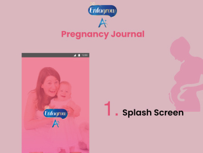 Pregnancy Journal app branding icon illustration lettering logo typography ui ux vector