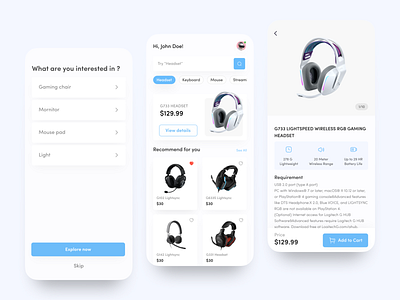 Electronic Store App Concept app concept daily electronics estore headphones store ui daily
