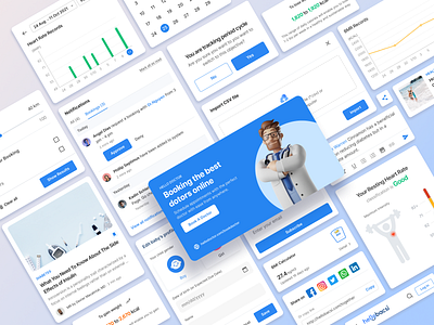 UI Component appointment booking clinic component design system doctor healtcare health health care hospital input medical mobile navigation patient care popup product ui