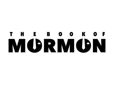Book of Mormon Type Lockup book of mormon broadway concept brief design graphic design shillington shillington melbourne shillo melbourne type lockup type package typography