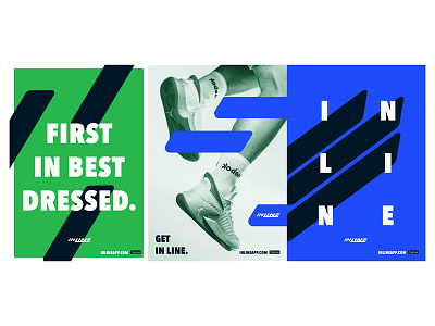 Inline Rollout—Posters brand identity branding concept brief design graphic design poster design posters shillington melbourne sneakers streetwear