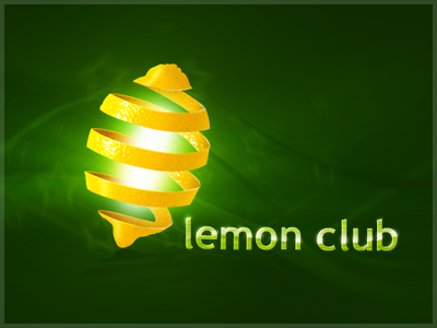 Lemon Club design illustration logo logotype