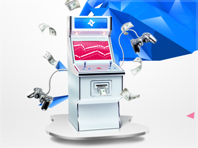 Game Machine game machine icon illustrate joystick money