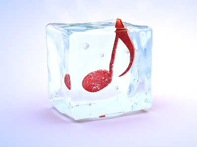 Freezing music cold cube freeze ice icon melody music