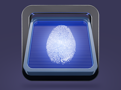 Fingerprint scanner fingerprint icon ios monitor scanner