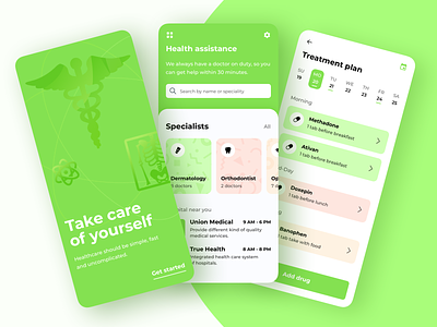 Medical Application app app design bank app healthcare interaction design medical mobile app mobile app design mobile design mobile ui
