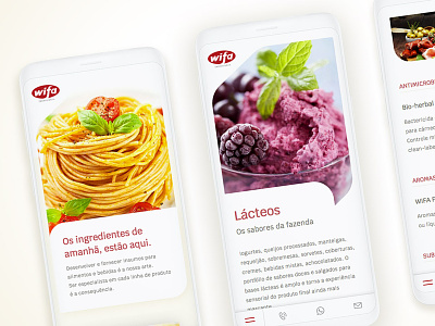 Wifa Ingredients - Website aromas brasil brazil florianopolis floripa food ingredientes ingredients mobile sabores site smartphone uidesign uxdesign website