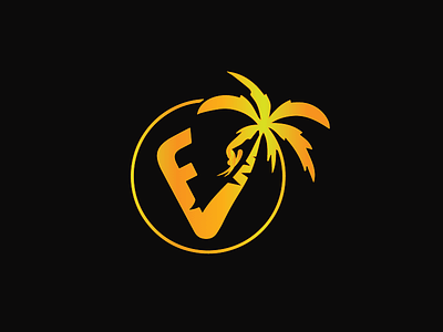 Florida Vibez 2nd Anniversary branding flat glow glow in the dark golden gradient icon illustration inspiration logo uidesign
