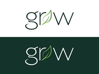 Grow Logo Design adobe illustrator cc app branding design icon illustration logo logo design type typography ui ux vectors web website website banner