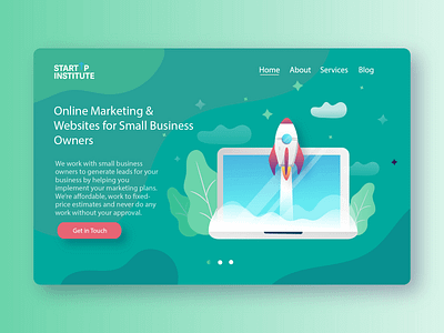 StartUp Institute - Marketing Agency Landing Page