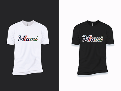 Miami T-Shirt Design apparel branding branding design design graphic design identity illustration inspiration logo logo mark marks vector