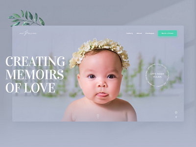 👶🏻 Newborn Photography : : Website Webflow design desktop freelancer logo photo photography site startup ui ux web design