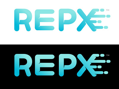 Rep Manager Pro X new logo design branding design flat gradient logo graphic design icon letter design letter logo logo logo design typography vector art web website
