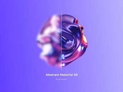 Abstract Materials vol. 01 - Anamorph 3d 3d design 3d render abstract art animation branding cinema 4d colored design dynamic animaiton interaction loop octane octane render render