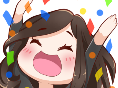 HYPE anime confetti emote hype illustration manga stream twitch