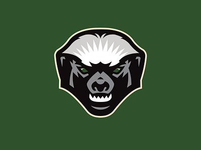 Green rattan partial logo basketball basketball logo honey badger mellivora capensis ratel sports sportslogo streetball