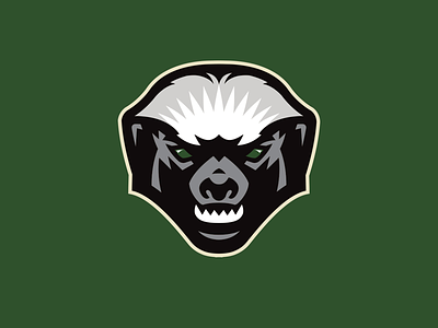 Green rattan partial logo basketball basketball logo honey badger mellivora capensis ratel sports sportslogo streetball