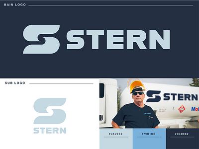 Stern Oil branding company logo oil product s logo typography